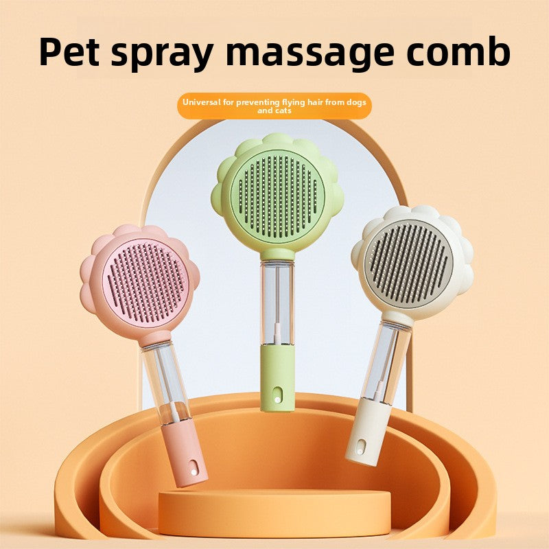 Flower Slicker Brush for Cats and Dogs, Spray or Soft Pin Comb