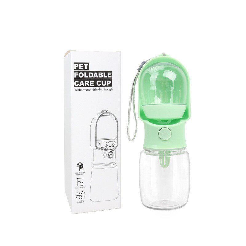 Dual-Use Portable Pet Travel Cup for Water and Food in Small or Large Sizes