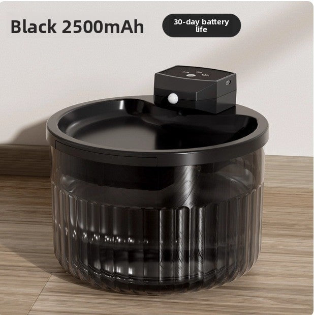 Cordless 3L Stainless Steel Cat Water Fountain with Infrared Sensor and Filter