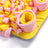 Plush snuffle mat for dogs in blue and red