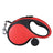 Automatic retractable dog lead with poo bag holder in blue