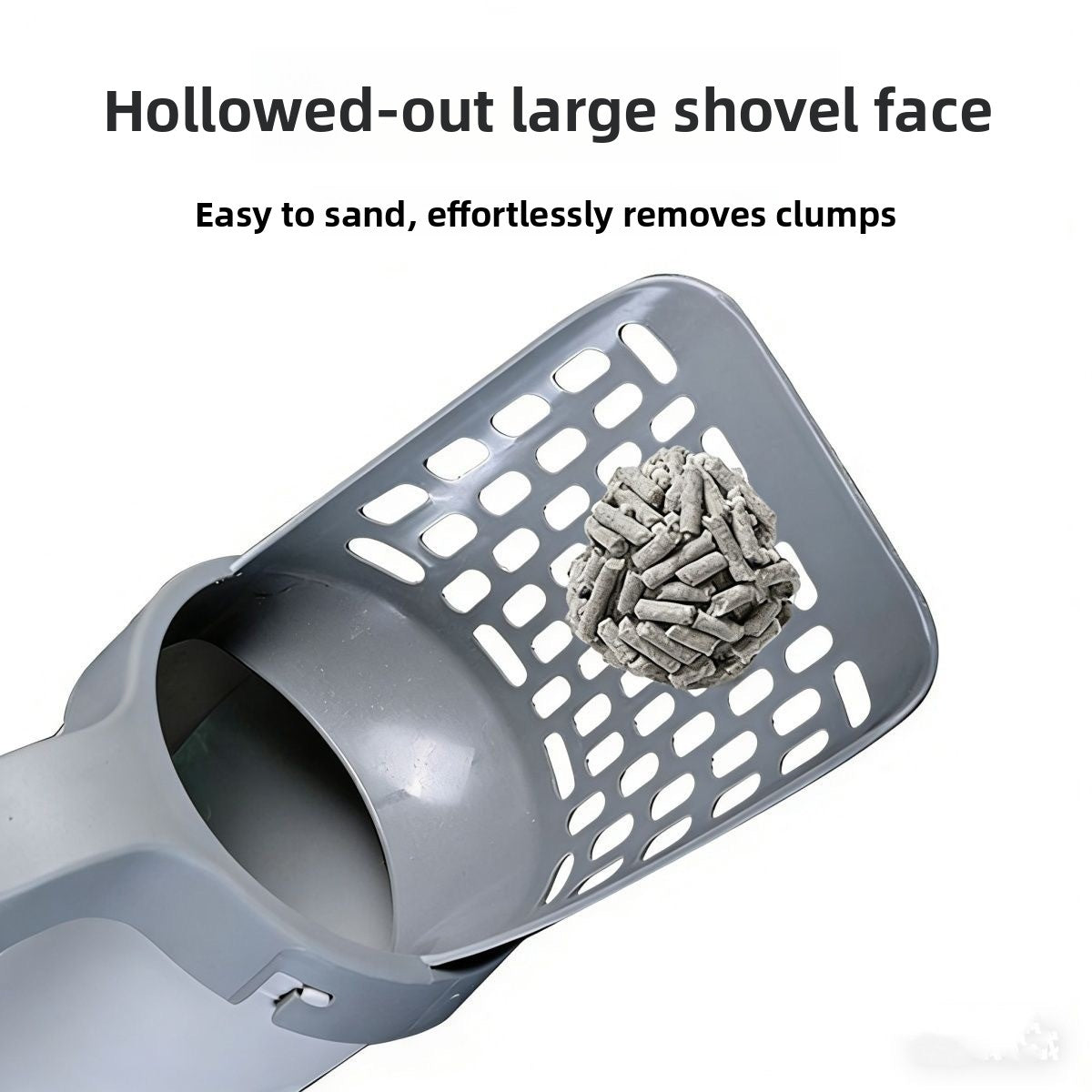 Portable All-in-One Cat Litter Scoop with Built-In Bag Storage