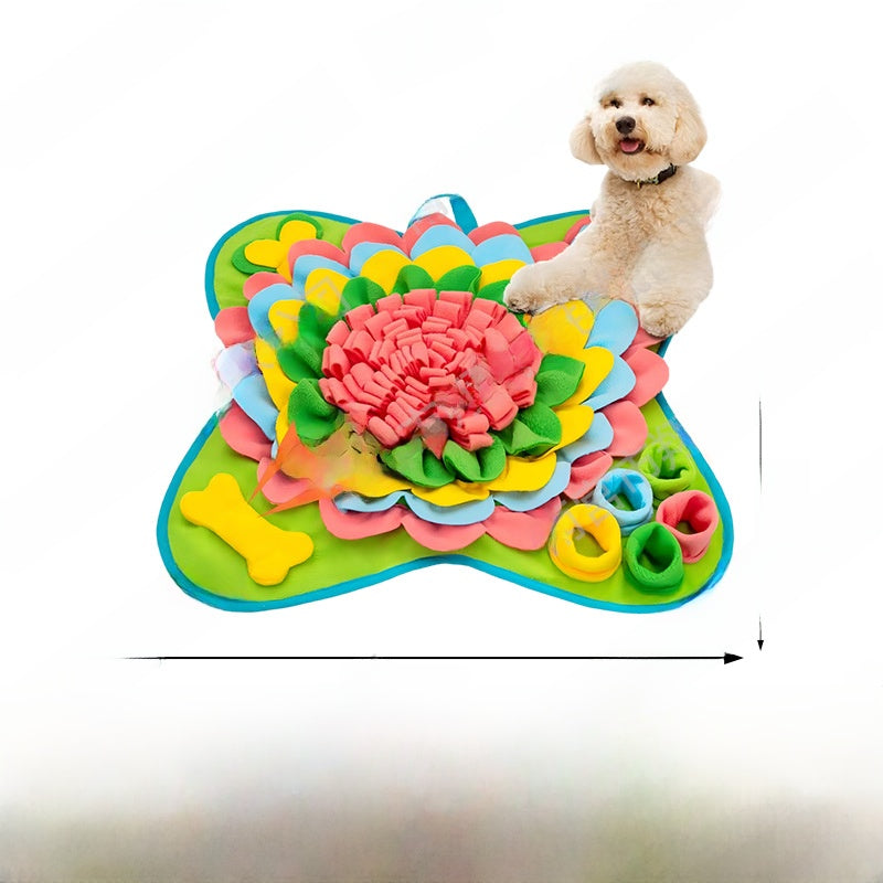Dog Puzzle Snuffle Mat for Slow Feeding - Mental Stimulation Sniffing Pad in Many Shapes