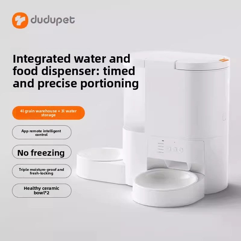 Smart Automatic Pet Feeder with Camera, Water Dispenser and Wi-Fi App Control