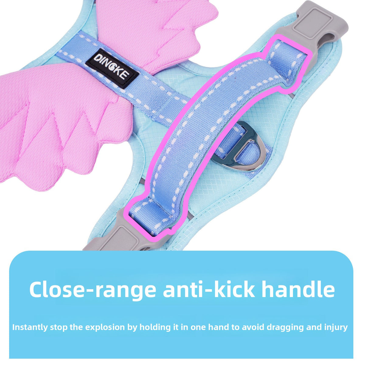 Angel wings dog harness, 5 sizes available from Pet Royale UK