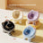 Elevated Ceramic Cat Food and Water Bowl with Weighted Non-Slip Base in Glazed Colours