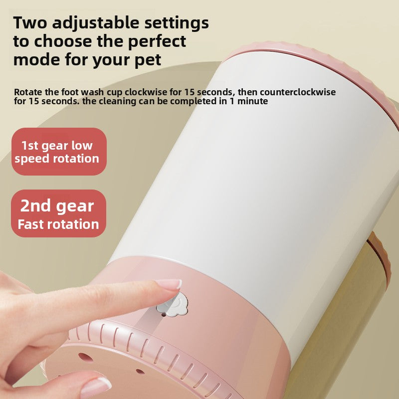 Automatic Rotating Pet Paw Washer with Drying Function