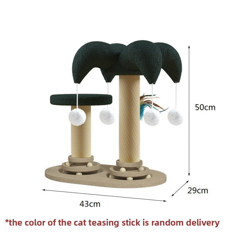 Cat turntable toy with sisal scratching post, photo 8 of 13