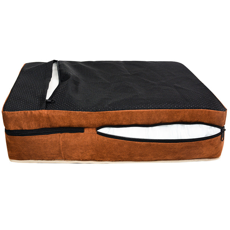 Washable bolster sofa dog bed, product detail photo