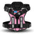 Reflective tactical dog harness and lead set, available from Pet Royale UK