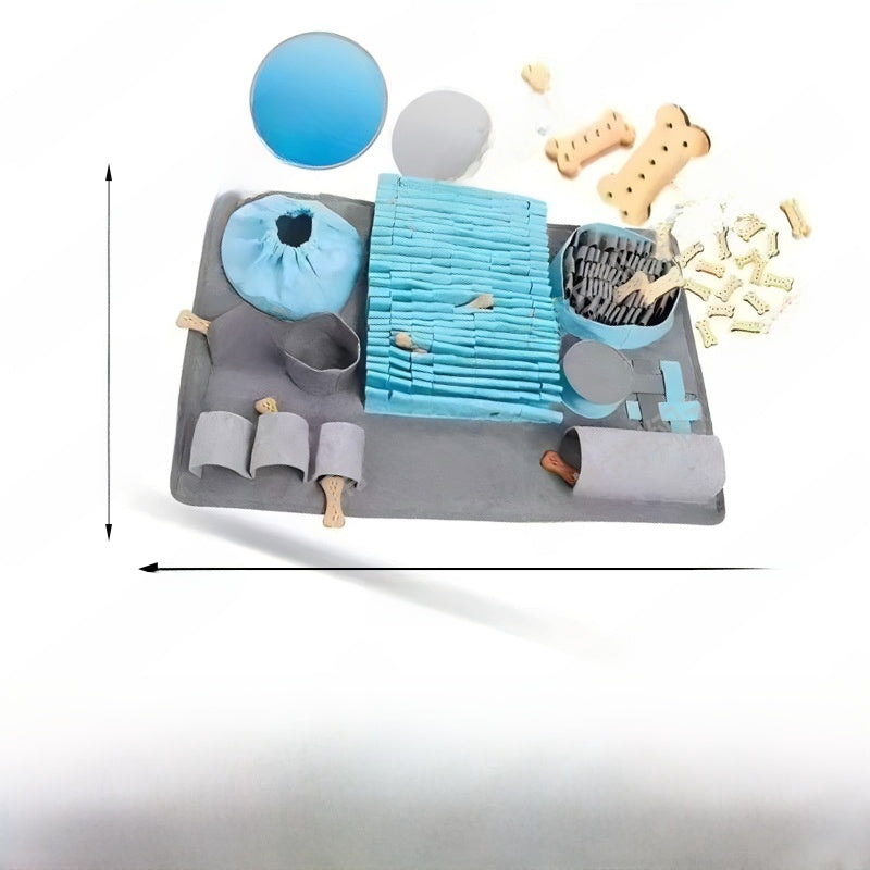 Dog Puzzle Snuffle Mat for Slow Feeding - Mental Stimulation Sniffing Pad in Many Shapes