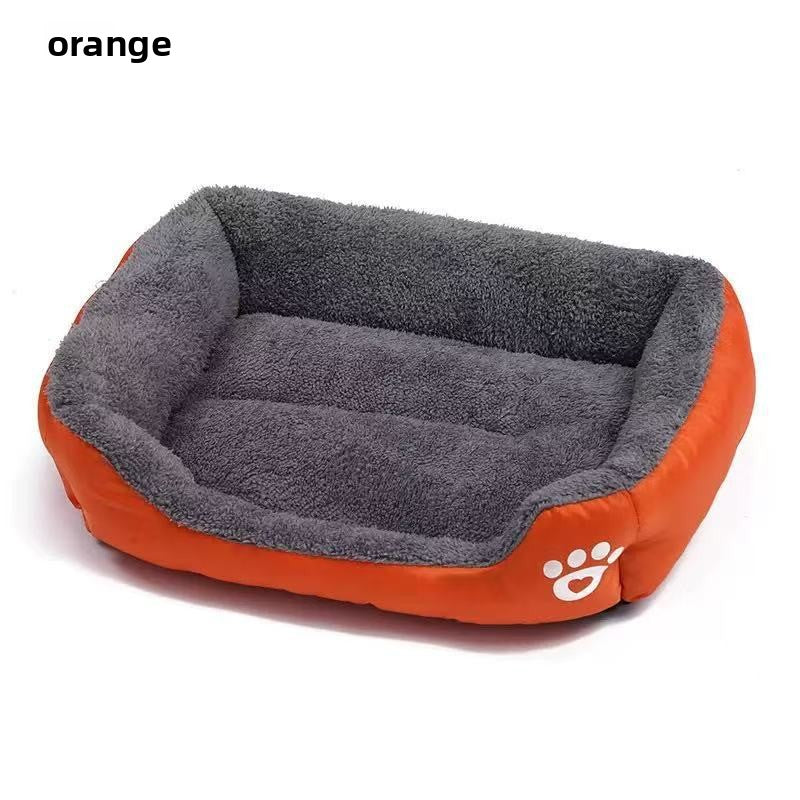 Arctic Velvet Cat Bed with Waterproof Layer, Warm Nest