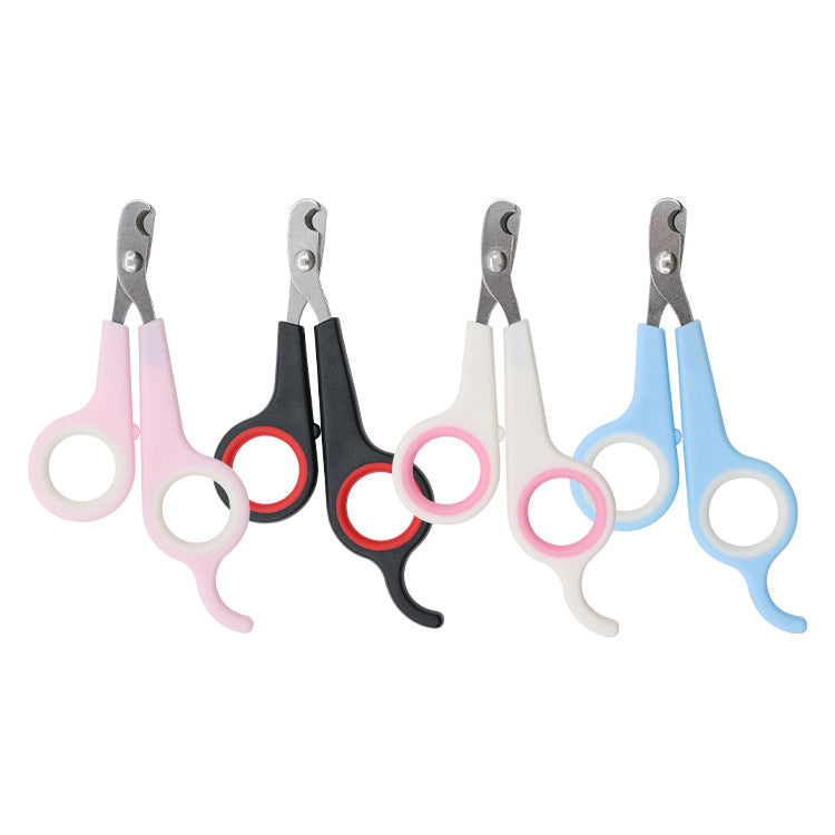 Stainless Steel Pet Nail Scissors with Curved Blade for Dogs and Cats