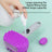 Silicone Pet Bath Brush with Shampoo Dispenser for Massage