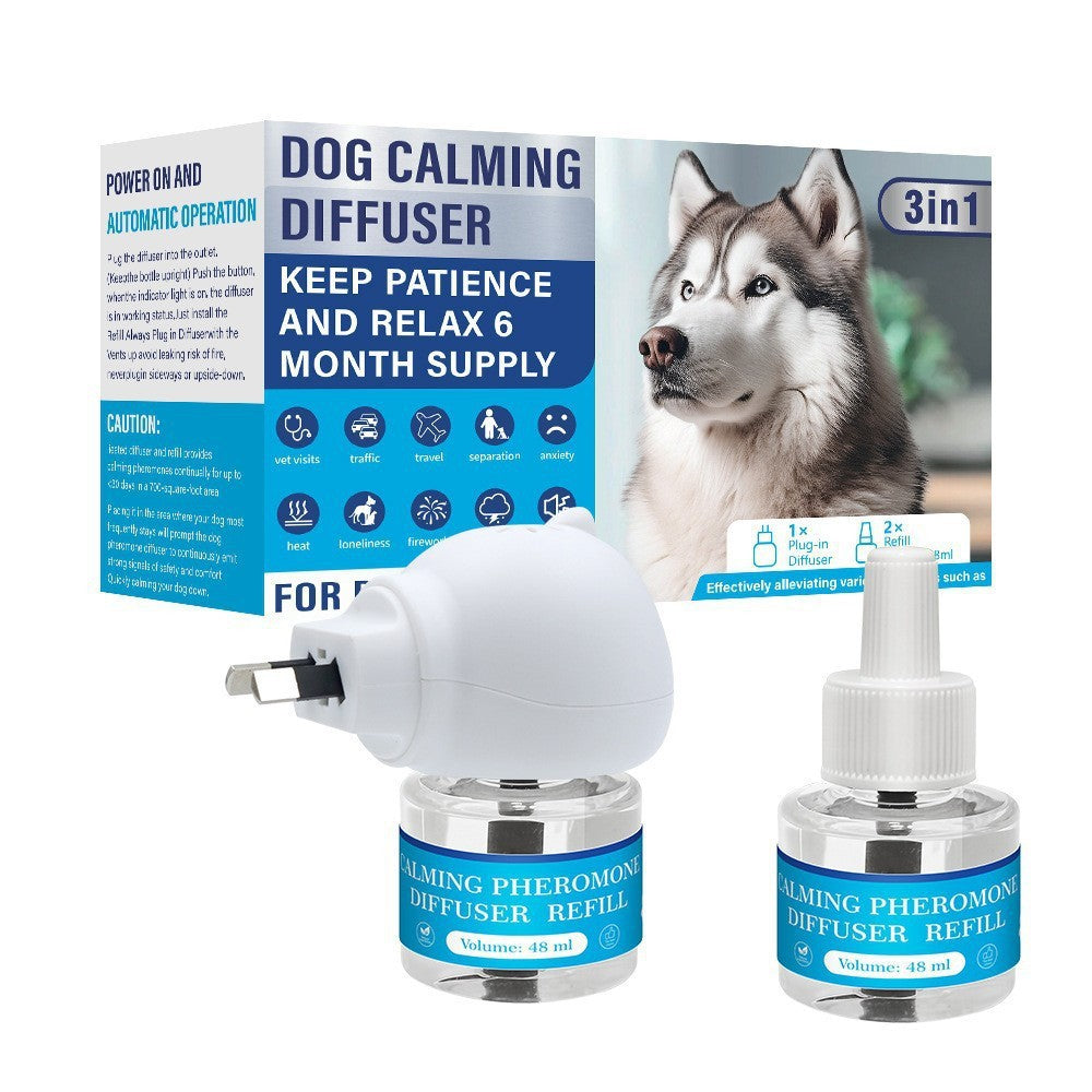 Pet Calming Plug-In Diffuser for Dogs or Cats, UK Plug