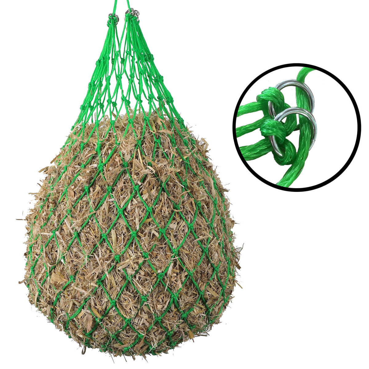 Slow Feeder Hay Net Bag for Rabbits and Small Animals with Small Holes, 36in or 40in