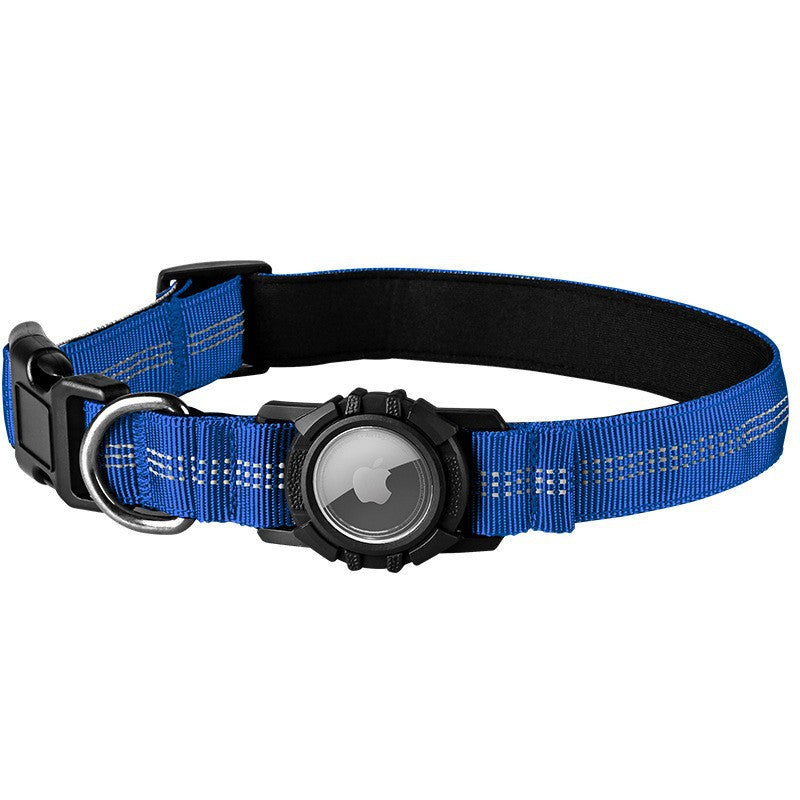 Nylon dog collar with waterproof AirTag holder case, tag not included, product image 26