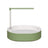 Circulating bird bath shower basin with perch stand for parrots, view 5