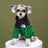 Windproof water-resistant padded jacket for large dogs in Pink, close-up detail