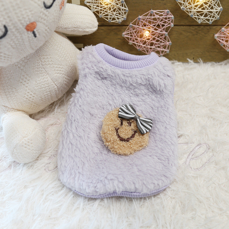 Coral fleece top for newborn puppies and kittens for dogs and cats, image 18