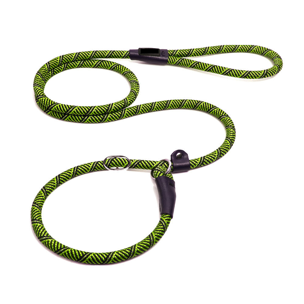 Rope slip leads in bright colours with stopper ring
