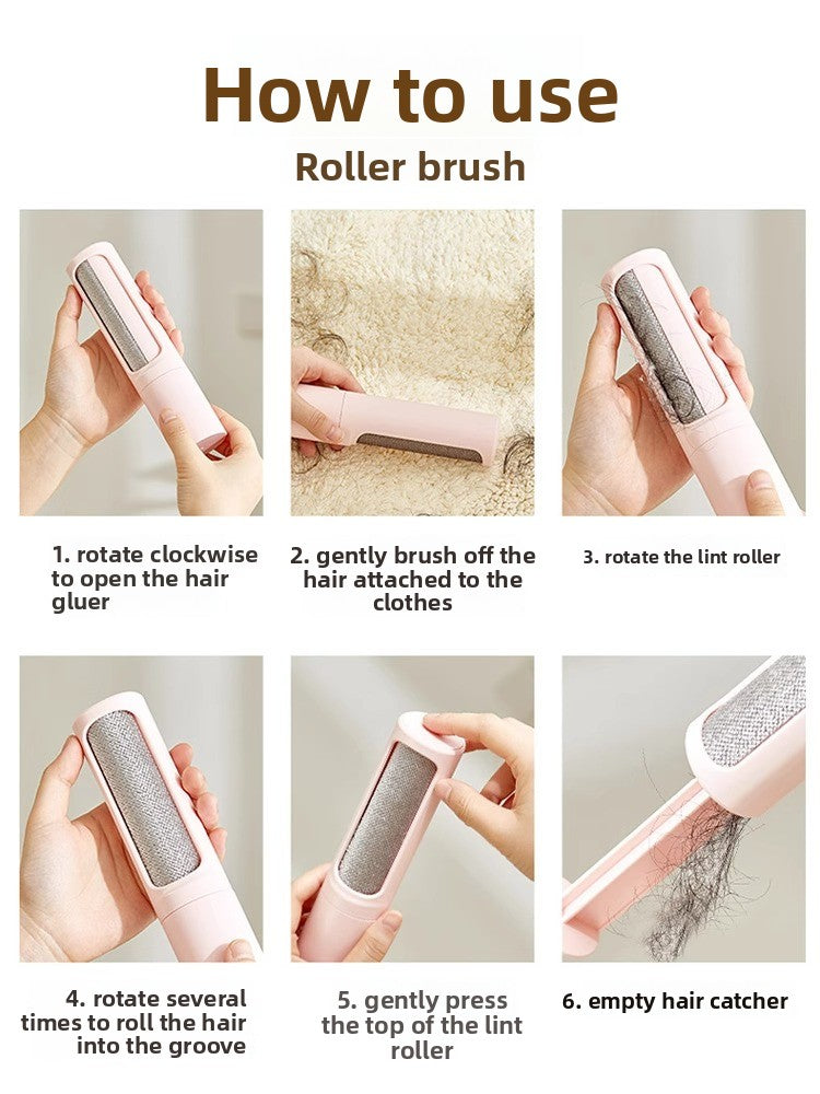 Rotating Mini Pet Hair Remover Roller for Furniture and Clothes