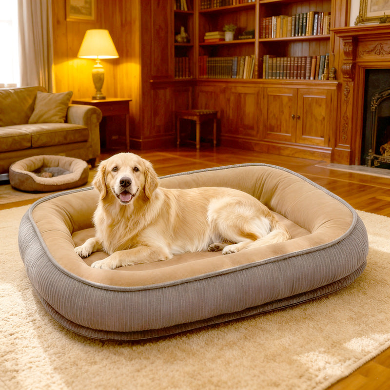 Semi-enclosed warm dog and cat bed, sizes from Medium 55 x 38 x 10cm