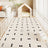 Waterproof PVC dog crate mat in Nice Dog Bone, size 60 x 120cm