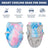 Lightweight tie-dye summer dog vest in polyester, product image 5