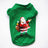 Christmas dog T-shirt in light polyester in Plain Black, front view