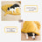 Leaf-shaped padded pet mat for cats and dogs, close-up detail view