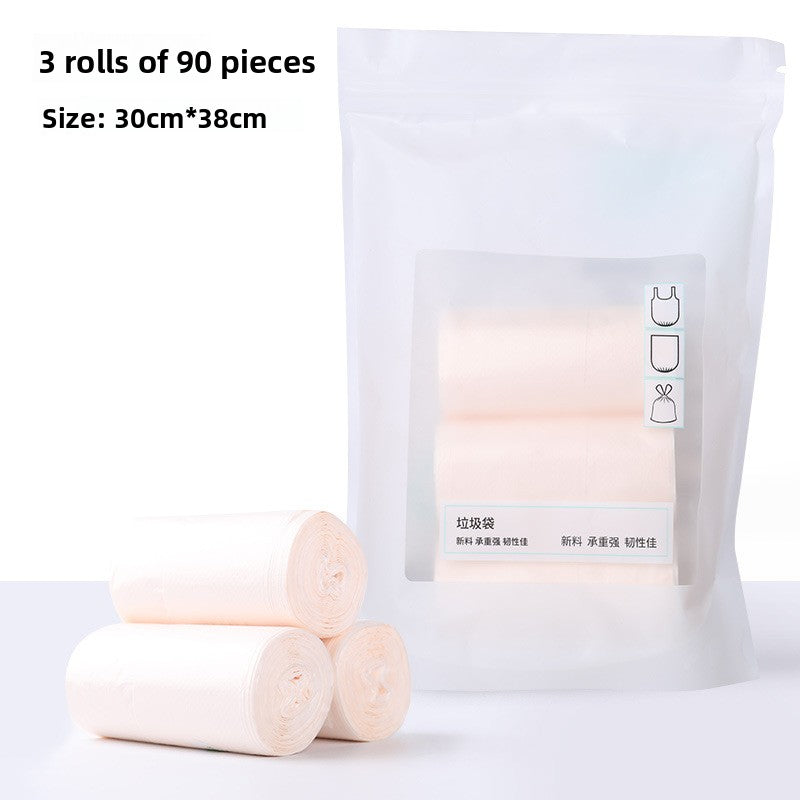 Thickened Disposable Vest-Style Cat Litter Rubbish Bags 3-Roll Pack in Four Colours