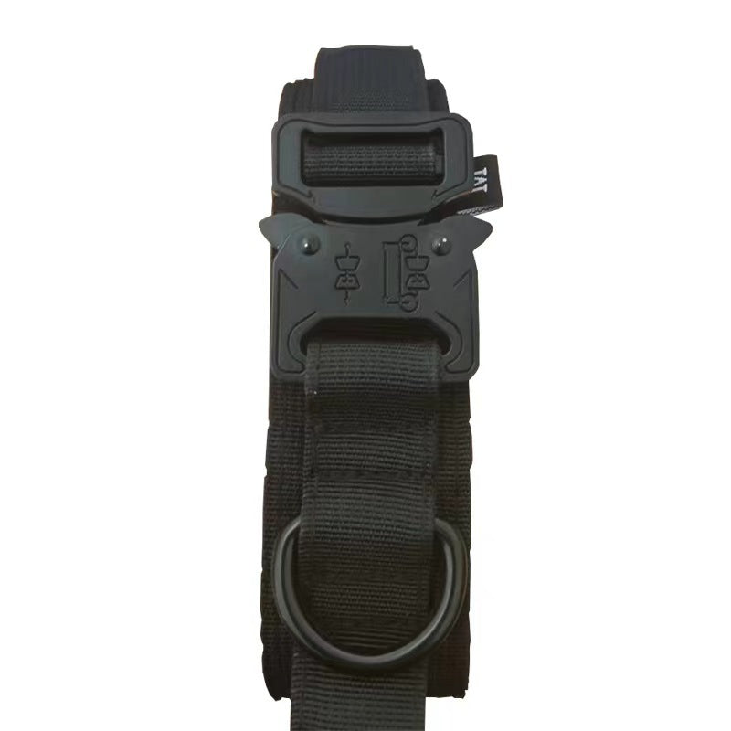 Tactical nylon dog collar with handle, main product photo