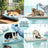 Cool grey cooling gel dog bed with waterproof cover, photo 3