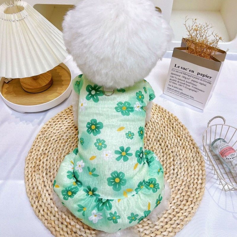 Coral fleece pet dress for dogs and cats, available in 6 colours, image 78