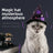 Halloween purple bat cloak for cats and dogs in Dark Purple Hat, close-up detail