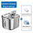 Touch-Free Stainless Steel Pet Water Fountain with Automatic Circulation and Filter