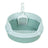 Round Semi-Enclosed Cat Litter Box with Shovel, Scratch Resistant