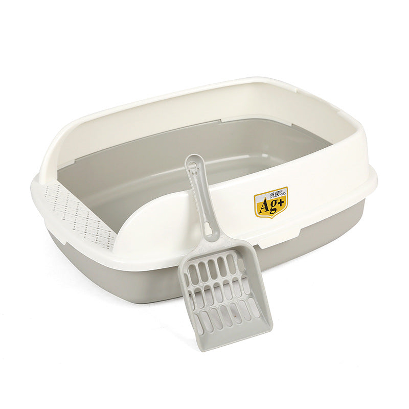 Ventilated Semi-Enclosed Cat Litter Box, Anti-Scatter Design