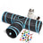 Foldable three-way cat tunnel toy, shown in 6 colours and styles