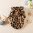 Leopard print plush pet jumpers in pink and brown