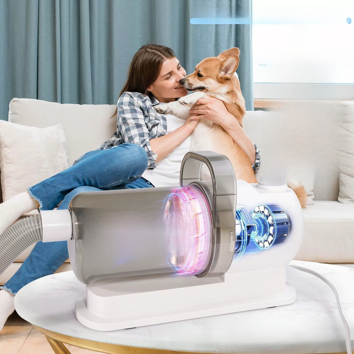 8-in-1 Electric Pet Grooming Shaver for Trimming and Brushing