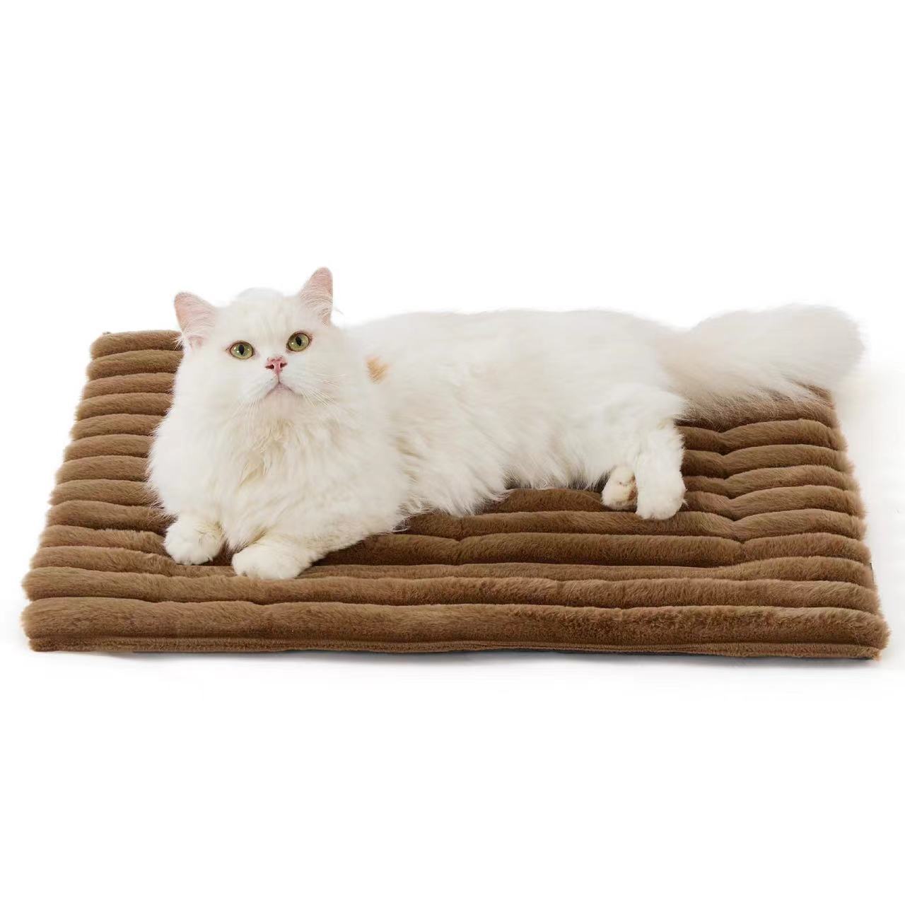 Velvet Pet Kennel Bed for Winter, Soft Plush Dogs and Cats