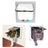 White lockable cat flap with 4-way locking dial, photo 3