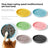 Silicone Slow Feeder Bowl with Suction Base for Cats and Dogs in Striped Design