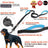 Thick reflective dog leads in black, green, orange and blue