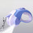 Glow in the dark retractable dog lead with one touch brake