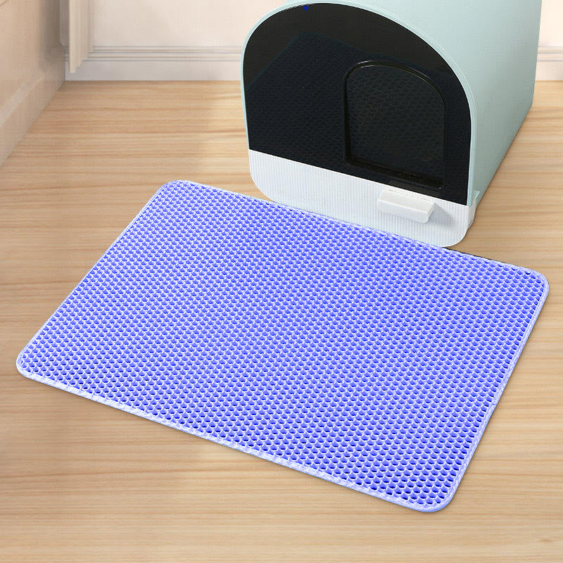 Foldable EVA Cat Litter Mat with Waterproof Leak-Proof Base