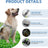 Silver grey dog cooling vest with ice pack pockets, product image 4