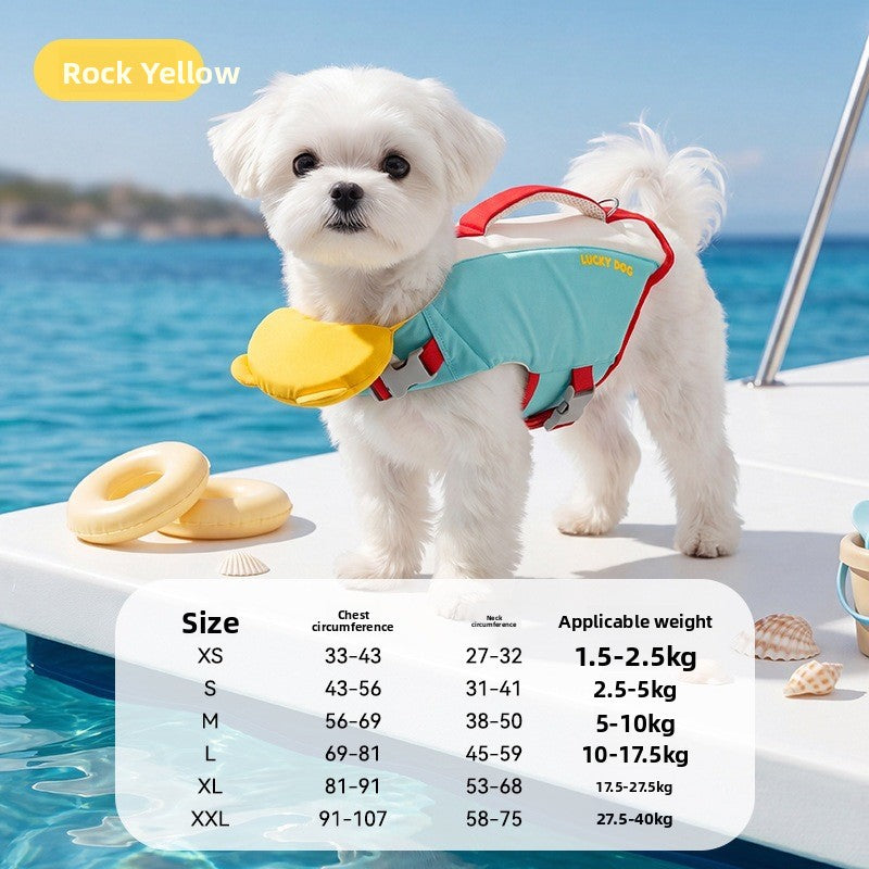 Yellow bear dog swimming life jacket, in Yellow Bear, image 8
